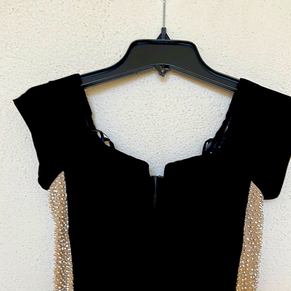 New beautiful Black Cocktail dress with beads